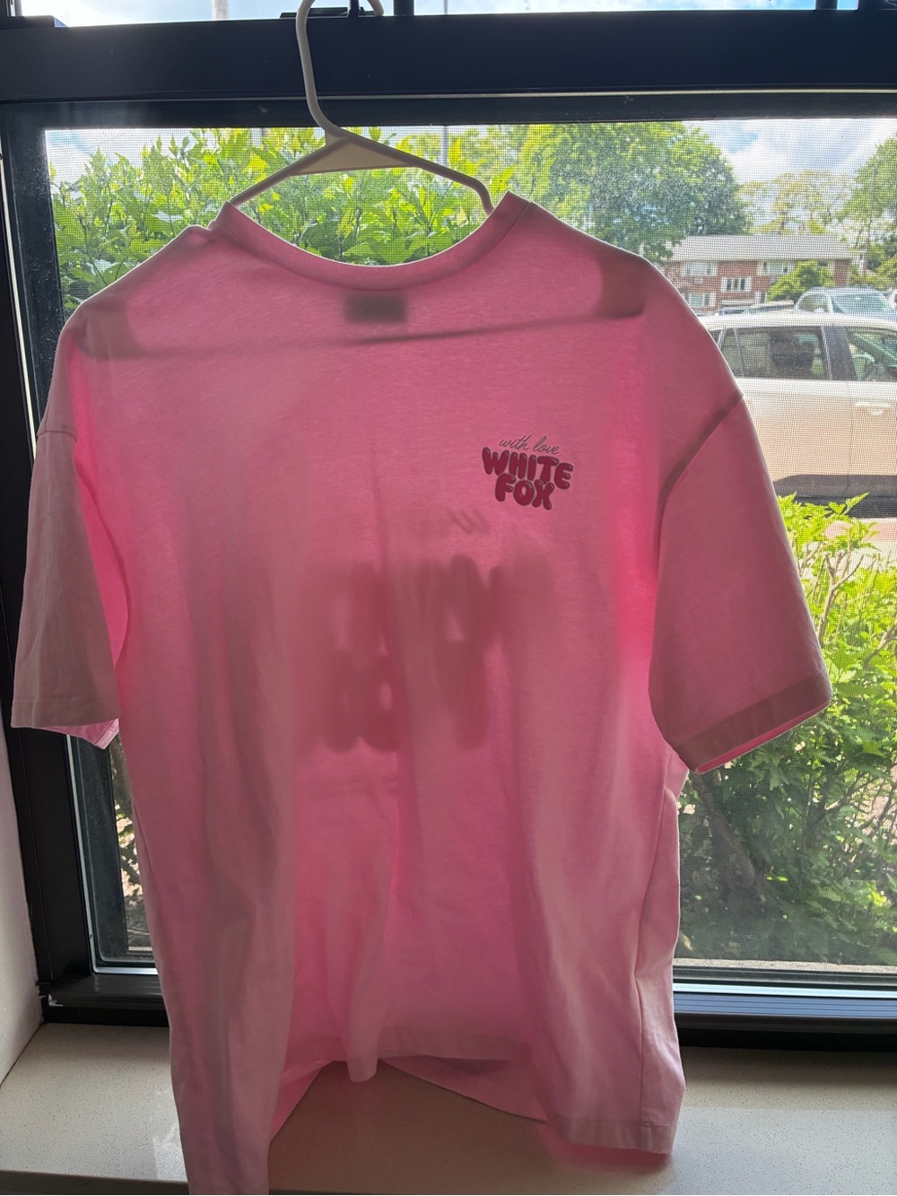 White Fox Pink Graphic Tee